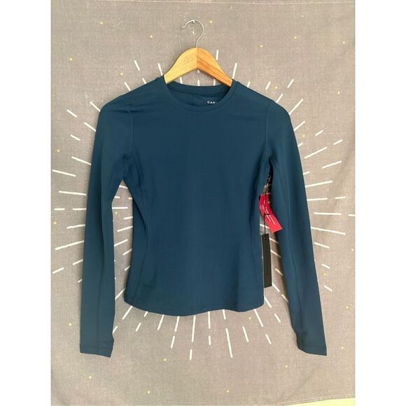 NWT Carbon 38 Navy Long Sleeve Crew Neck in Melt - Picture 1 of 6